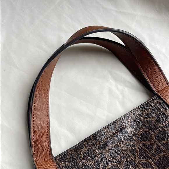 Calvin Klein Monogram Brown Tote - Picture 4 of 14